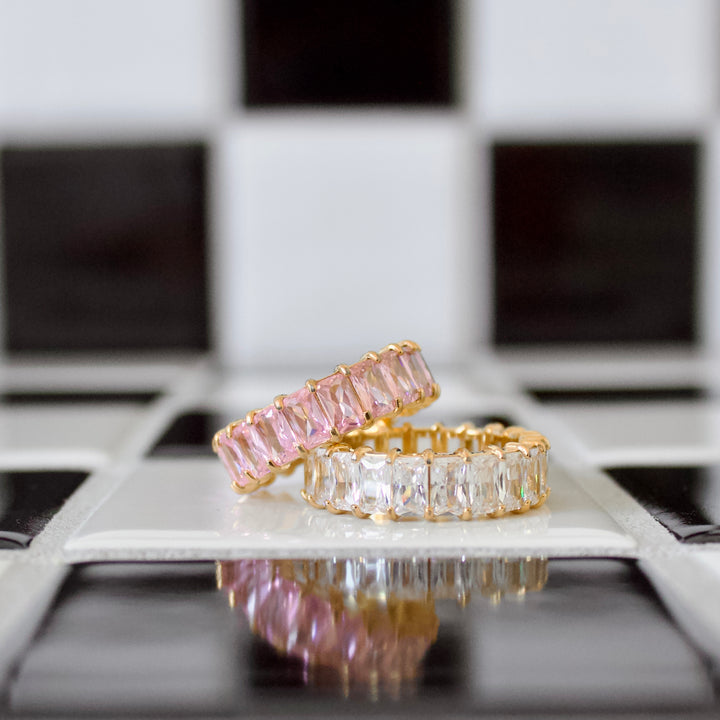 Baby Baguette Eternity Rings