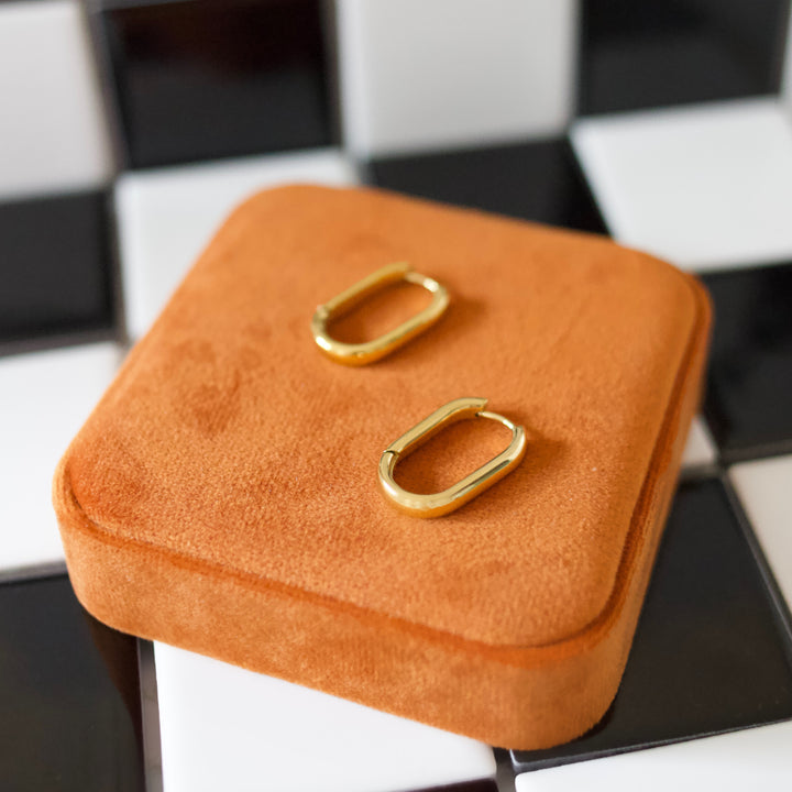 Oval Hoop Earrings