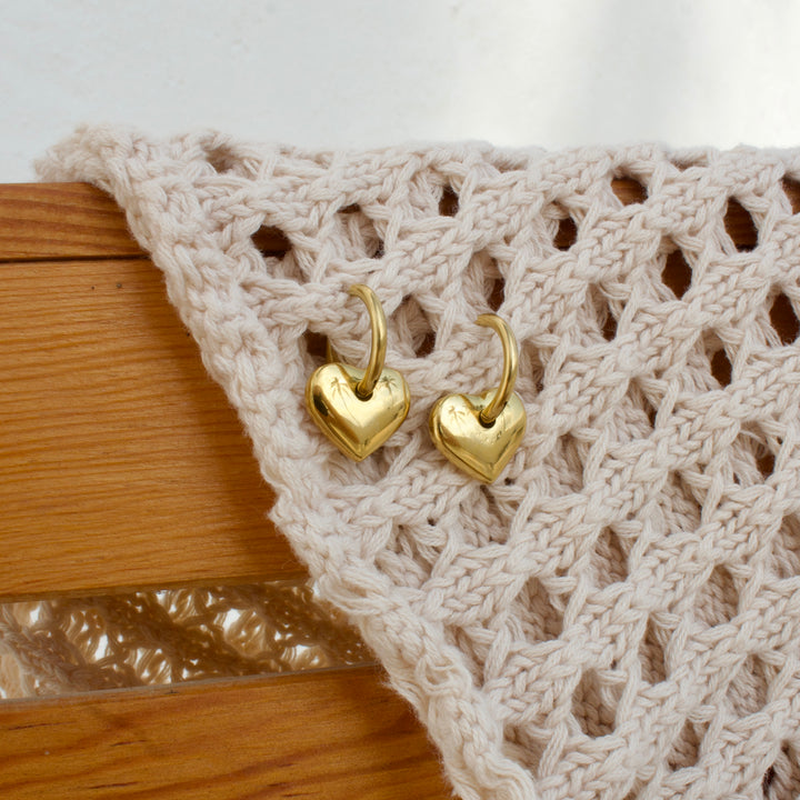 Heart Hoop Earrings