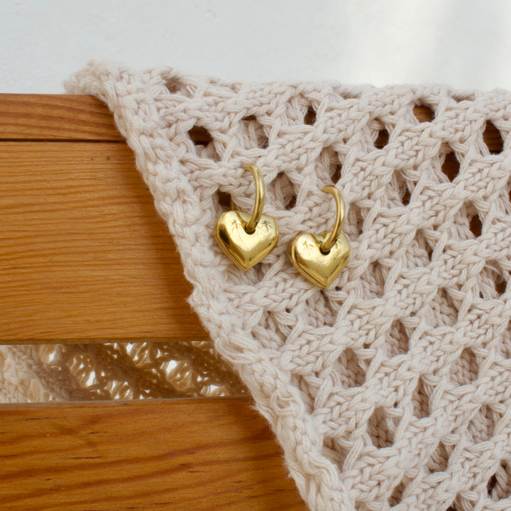 Heart Hoop Earrings