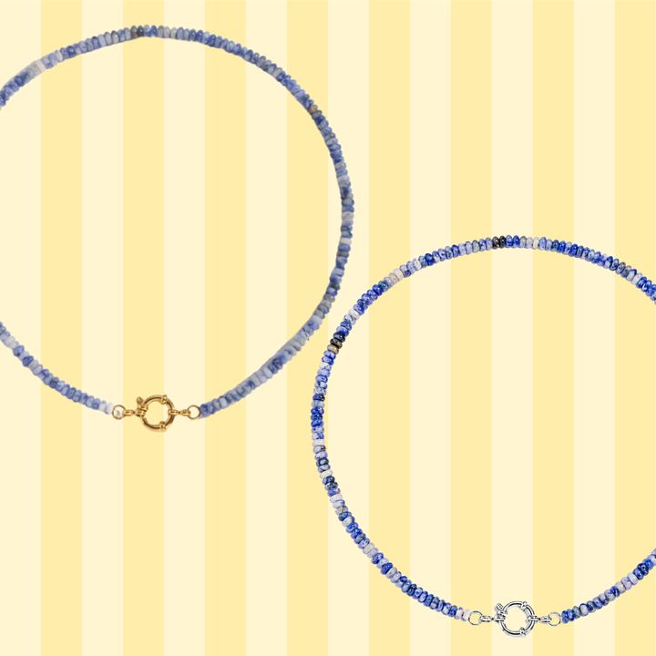 Sodalite Gemstone Charm Necklaces