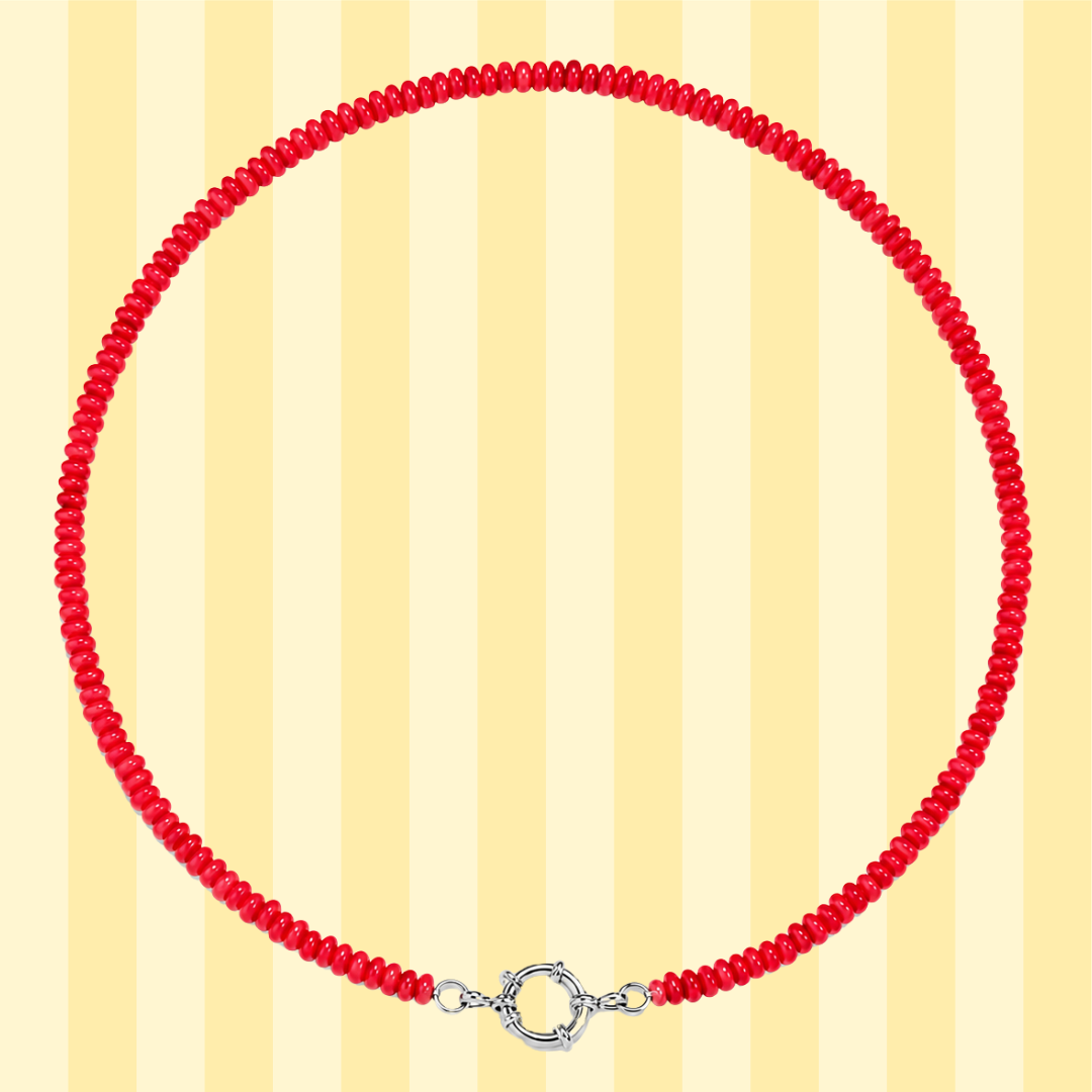 Chalcedony Gemstone Charm Necklaces