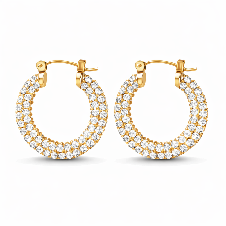 Biggie Glamour Hoop Earrings Gold