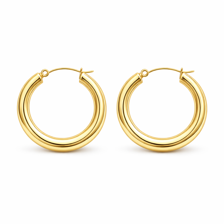 Lil Thickie Hoop Earrings Gold