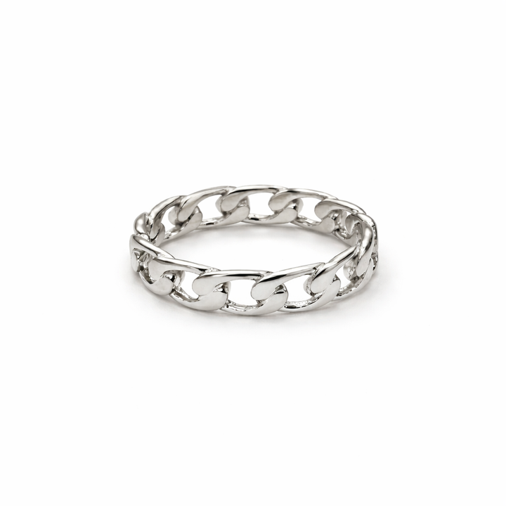 Laundering Link Ring Silver