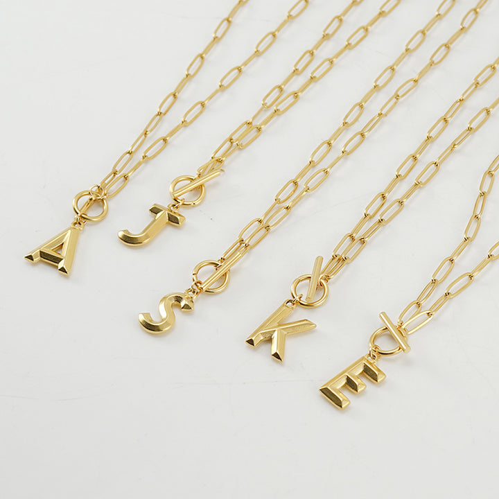 Pre-Order Paperclip Initial Necklace