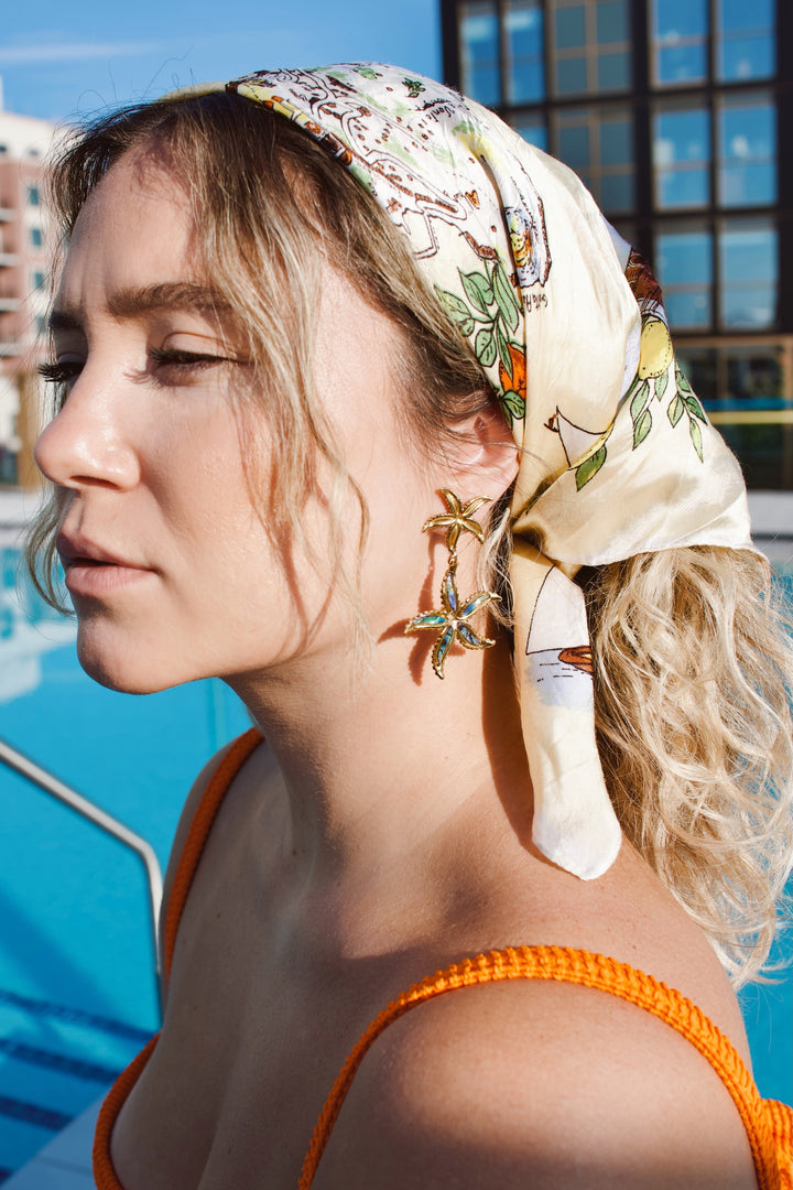 Stella Marina Starfish Stud Earrings
