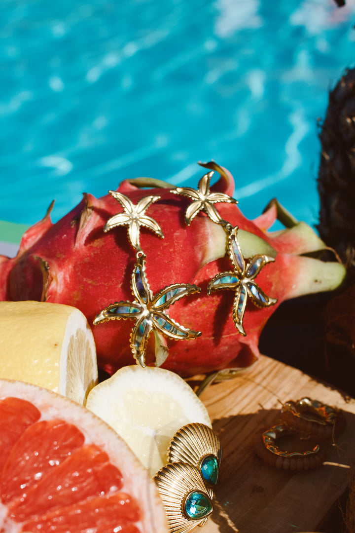 Stella Marina Starfish Stud Earrings
