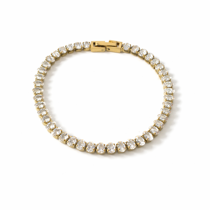 Oval Stone Tennis Bracelet
